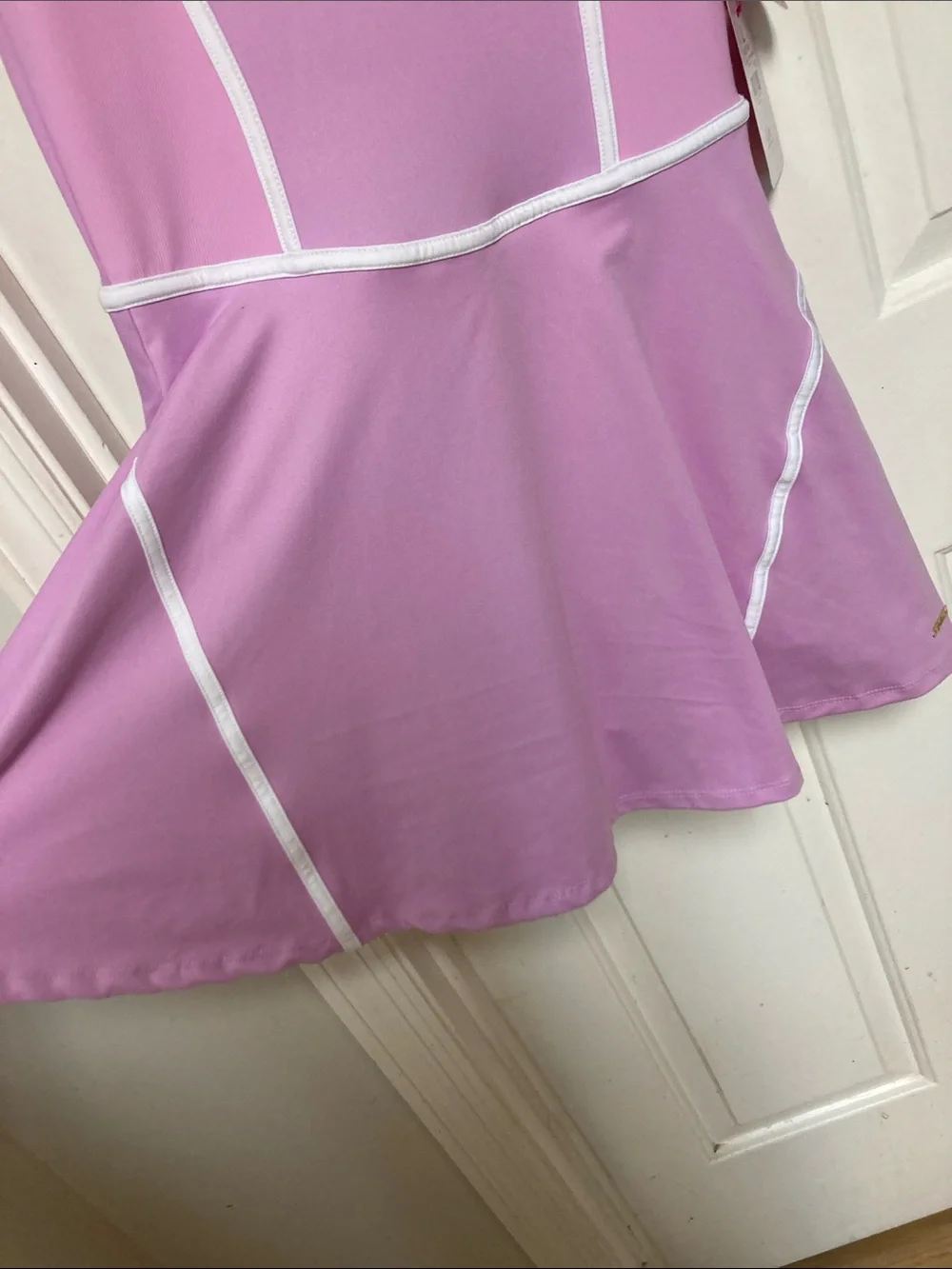 Justice Purple Skater Dress with White Trim